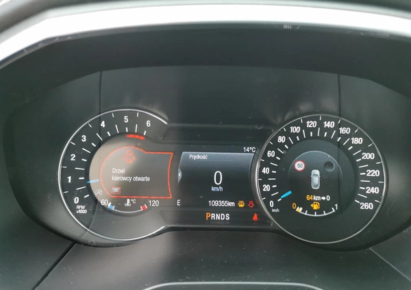 Ford EDGE cena 141900 przebieg: 109355, rok produkcji 2019 z Sępólno Krajeńskie małe 667